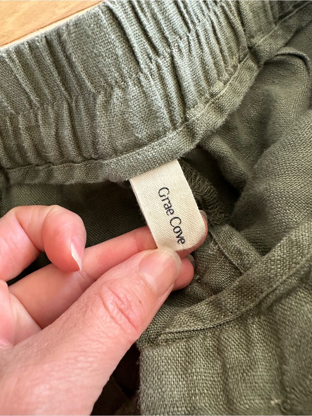 Lintico Grae Cove Trousers - Teal & Olive Linen Pants - Set of Two - Size Small - Picture 11 of 11